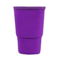 thumbnail image 1 of Porte-gobelet à Café Réutilisable Isolé 500 ml Contenant de Boisson avec Manchon en Tissu pour Boissons Glacées Isolation Thermique, 1 of 4