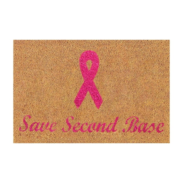 Carpet Cancer Awareness Doormat Ribbon Design Non- Indoor/Outdoor Custom for Cancer