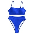 thumbnail image 4 of 2025 Womens High Waisted Swimsuits Racing Swimsuit Women Plus Bottom Padded Bathing Suits Womens Swim Shorts 2X Bikini Sets Top Two Slimming Tops for Women Set Piece, 4 of 6