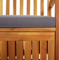 thumbnail image 5 of vidaXL Storage Bench with Cushion 170 cm Solid Wood Acacia, 5 of 5