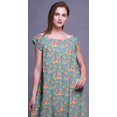 thumbnail image 4 of Bimba Chemise de Nuit Imprimée pour Femmes Vêtements de Nuit Robe de Soins Infirmiers en Rayonne, 4 of 4