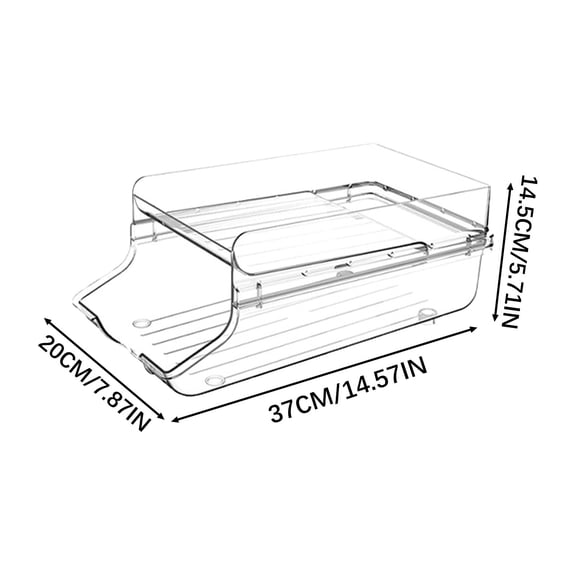Renjiang Bacs d'Organisateur de Réfrigérateur Distributeur de Canettes Bacs d'Organisateur de Rangement Boîte de Rangement à 2 Couches à Roulettes Automatique pour Canettes de Boisson Soda pour Réfrigérateur Organisateur de Boissons pour Bière Organisateur de Soda