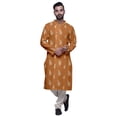 thumbnail image 4 of Atasi Kurta-Pyjama Long en Coton Imprimé pour Hommes, Kurta-Pyjama Décontracté de Designer, Vêtements, 4 of 5