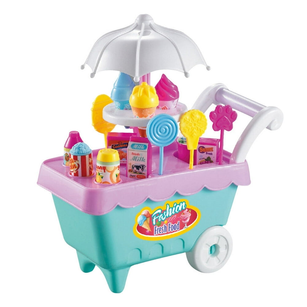 LE CHARIOT DE Crème Glacée De Sucrerie De Supermarché De Jouet EUR 9,34