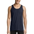 thumbnail image 1 of Hanes Mens ComfortWash Garment Dyed Sleeveless Tank Top, L, Navy, 1 of 1