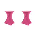 thumbnail image 2 of Wweixi Versatile Elastic Cocktail Table Set Fitting For Any Occasion Environmentally Friendly Polyester Rose Red 2Set, 2 of 6
