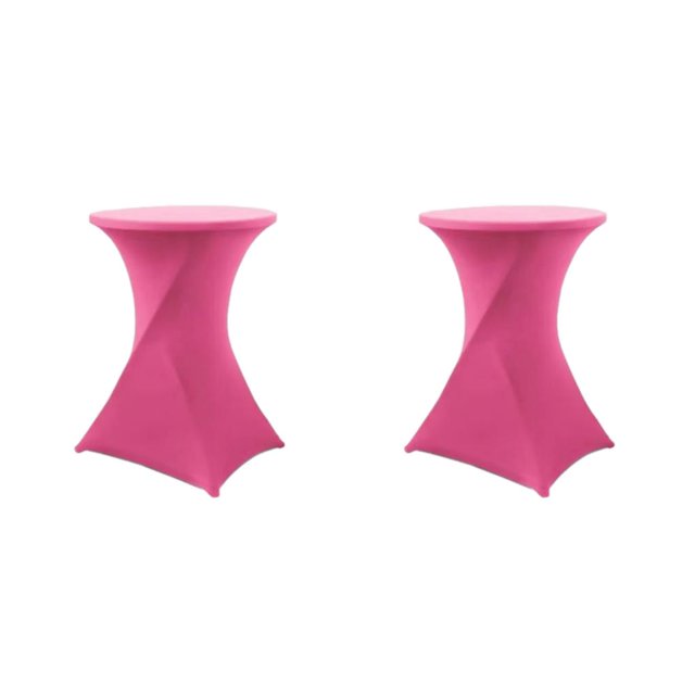 ZheElen Nappe Ronde Extensible Facile d'Entretien Polyvalente et Écologique Rose Rouge 2ensemble