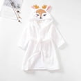 thumbnail image 3 of Kids Hooded Bathrobe, Toddler Robe with Belt for Boys and Girls, Soft Flannel Fleece Robe, Long Sleeve Bath Robe with Pockets for Children, 3 of 3