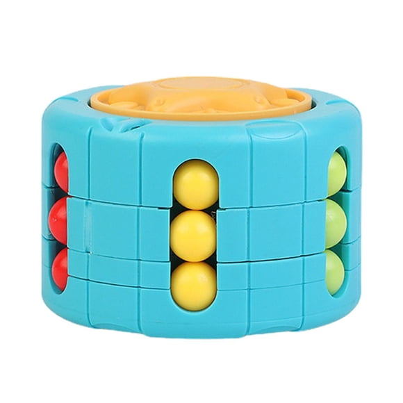 TISHITA Rotating Bean Cube Slide Brain Teasers Rotate Kid Toy Brain Game Toy for blue