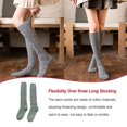 thumbnail image 3 of Unatoiry Bas Épais Mode Respirants Chaussettes Chaudes Tricot Protection Uniforme Accessoires Robe Hiver Vert Foncé 1Ensemble, 3 of 6