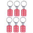 thumbnail image 2 of Insulation Padlock Hasp, 6PCS High Security Firm Lockout and Tagout Hasp  for Workshops, 2 of 7