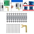 thumbnail image 3 of Xuanheng 21 Pcs High-Quality Iron Cassette Screws Support Rod , Adjustable for Wall Mount Switch Box Junction Box Socket 118 Metal Type, 3 of 8
