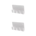 thumbnail image 4 of stanreset 2Pcs Practical Wall Phone Holder Socket Charging Box Shelf Bracket Stand Holder White 2Set, 4 of 6