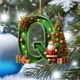 thumbnail image 4 of Nilvkv 26 Letters Christmas Tree Decoration Pendant Christmas Tree Ornaments Personalized DIY Christmas Ornaments Christmas Decoration Xmas Tree Hanging Decor Feature, 4 of 6