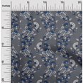 thumbnail image 1 of oneOone Viscose Chiffon Fabric Leaves|Floral & Paisley Block Printed Craft Fabric BTY 42 Inch Wide, 1 of 4