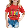 thumbnail image 1 of TZEWGL T-Shirts pour Fille Imprimé Col Rond Manches Courtes Vêtements pour Nouveau-Nés Taille 4-5T, 1 of 4
