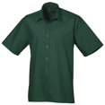 thumbnail image 1 of Premier Chemise de Travail Formelle en Popeline Unie à Manches Courtes pour Hommes, 1 of 3