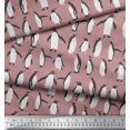 thumbnail image 3 of Soimoi Pink Rayon Fabric Penguin Ocean Printed Fabric 1 Yard 56 Inch Wide, 3 of 3