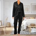 thumbnail image 2 of Secret Ice Silk Long Pajama Set Women's Nightwear, 2 of 3