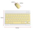 thumbnail image 4 of MesaSe Offres du Jour Clavier et Souris Sans Fil Portable Mini Bluetooth BT Clavier et Souris Sans Fil pour Android Windows PC Tablette ipad Clavier Cadeau pour Ami, 4 of 4