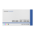 thumbnail image 2 of Zoomtoner Compatible Ricoh Aficio SPC-220DN Ricoh SPC 220 / 221 / 240 laser Toner Cartridge Set Black Cyan Magenta Yellow, 2 of 5