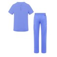thumbnail image 2 of Adar Addition Go-Basic Scrub Set for Men - Classic V-Neck Scrub Top & Cargo Scrub Pants - A9300 - Ceil Blue - 3X, 2 of 7