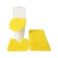 thumbnail image 1 of Mistaha 3PCS Bath Mat Toilet Lid Cover U-Shaped Rug Non Slip Soft Floor Rug Water Absorbent Solid Door Mat Bathroom Rug Carpet Seat Cover Rug Set, 1 of 6