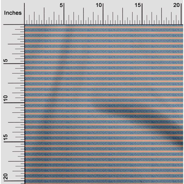 oneOone Cotton Flex Fabric Stripe & Arrow Block Printed Craft Fabric BTY 40 Inch Wide