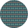 thumbnail image 1 of Ahgly Company Tapis Rond Lavable en Machine Intérieur Transitionnel Vert Profond, 5 Pieds Rond, 1 of 7