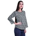 thumbnail image 3 of Moomaya Tunique d'Été Décontractée pour Femmes à Manches Longues avec Boutons Imprimés et Col Rond, 3 of 5