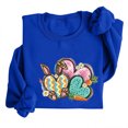 thumbnail image 1 of EGNMCR Easter T-Shirt Imprimé T-Shirts Graphiques pour Femmes Chemises pour Femmes Col Rond Easter Haut Imprimé à Manches Longues Chandails T-Shirts pour Femmes, 1 of 5