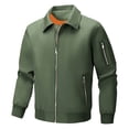 thumbnail image 1 of Yusimy Men's Slim Fit Wool Blend Trench Coat Double Breasted Mid-Length Casual Versatile Overcoat, 1 of 7