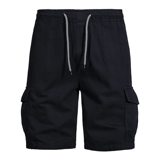 Diufon Men's Athletic Shorts Drawstring Waisted Outdoor Sport Shorts Spring Summer Hiking Shorts with Pockets