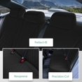 thumbnail image 2 of FH Group Neoprene Custom Fit Car Seat Covers Waterproof Rear Black for 2016-2024 Honda Civic, 2 of 4
