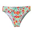 thumbnail image 3 of Kids Girls' Slim Swimming Bottom with Lining UPF50+ Sun Protection Rash Guard Swim Brief Orange Flowers 14, 3 of 7