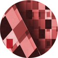 thumbnail image 1 of Ahgly Company Tapis d'Intérieur Ronds Transitionnels Lavables à la Machine, Rouge Foncé, 3 Pieds Rond, 1 of 7