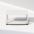 thumbnail image 4 of Furinno Turn-N-Tube 2-Tier Multipurpose Printer Stand Display & Storage Shelf, White Oak, Stainless Steel Tubes, 4 of 6