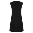 thumbnail image 5 of Pisexur Robe Sans Manches à Col en V Mode Femmes Été Imprimé Décontracté Col en V Sans Manches Vacances Robe en Dentelle Femmes Robe, 5 of 5