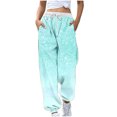 thumbnail image 2 of Pantalon pour Femmes, Pantalon à Cordon Imprimé à Blocs de Couleur pour Femmes, 2 of 5