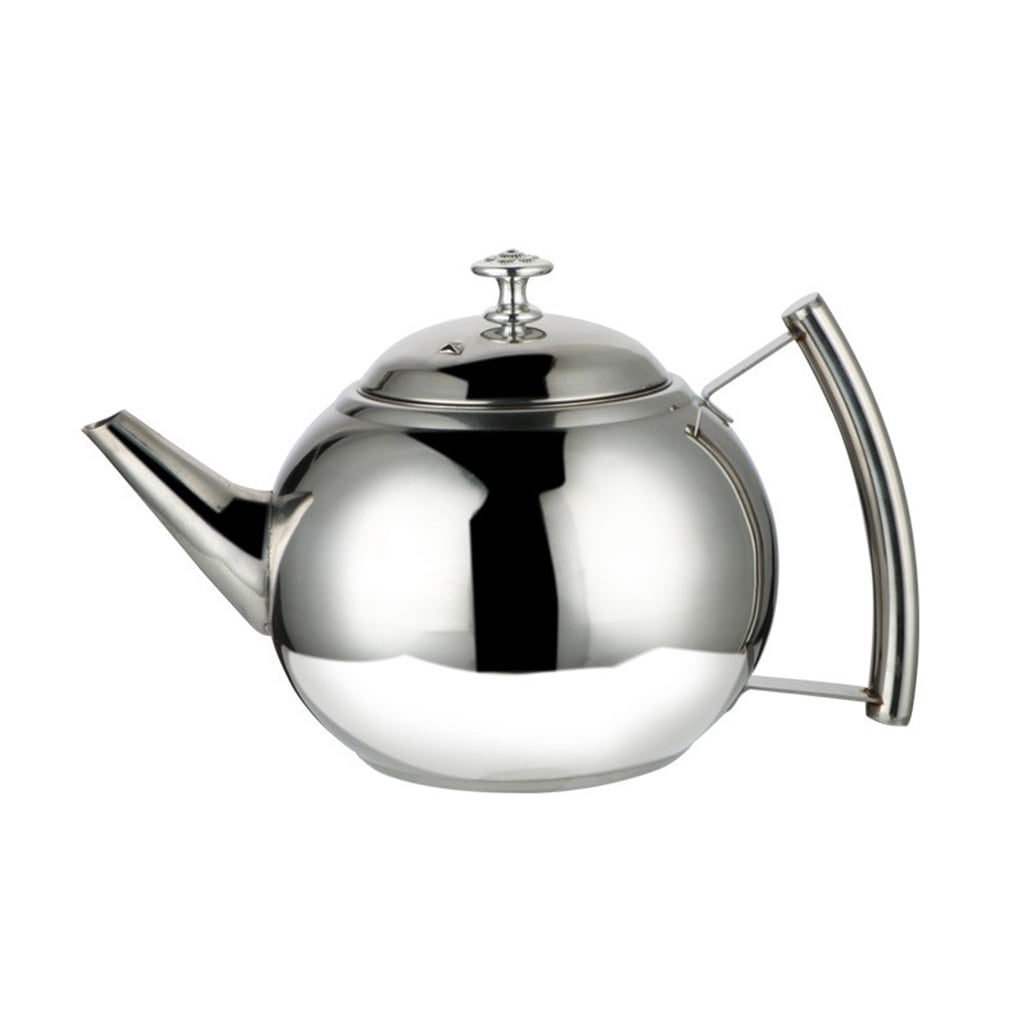Baohd 1L/1.5L/2L Polished Stainless Steel Teapot Tea Pot Coffee With Tea Leaf Filter Infuser