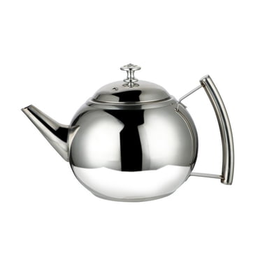 VONKY 1L/1.5L/2L Polished Stainless Steel Teapot Tea Pot Coffee With Tea Leaf Filter Infuser