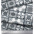 thumbnail image 2 of Soimoi Toile de Voile de Coton Check & Damassé Patchwork Tissu Imprimé par la Cour 56 Pouces de Large, 2 of 3