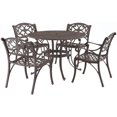 thumbnail image 1 of Homestyles Sanibel Ensemble de Salle à Manger Extérieur en Aluminium 5 Pcs Bronze, 1 of 12