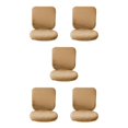 thumbnail image 1 of Baohd Computer Chair Cover Swivel Chair Cover Rotating for Chair Brown Backrest + Cushion Cover 5Set, 1 of 6