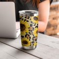 thumbnail image 2 of Gobelet 20oz avec Couvercle et Paille, Acier Inoxydable, Isolé sous Vide, pour Eau et Café, Double Paroi, Réutilisable pour Boissons Chaudes, 2 of 6