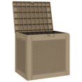 thumbnail image 2 of vidaXL Garden Storage Box Light Brown 55.5x43x53 cm Polypropylene, 2 of 5