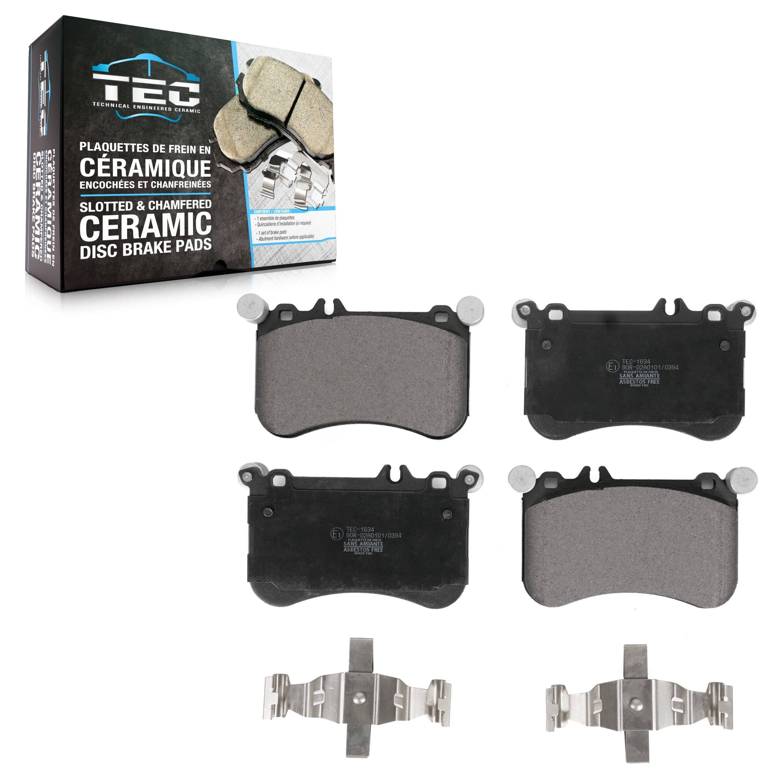 TEC Front Ceramic Disc Brake Pads TEC-1634 for Car Mercedes-Benz CLS550 E550 SLC43 AMG SLK55