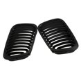 thumbnail image 2 of 2Pcs Matte Black Front Grille for E46 3 Series 4 Door 1998-2001, 2 of 6