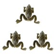 thumbnail image 2 of QualitChoice Appât Factice Surface Leurre Faible Résistance Forte Ténacité Fil d'Acier Biseauté Outils de Pêche Motif Écailles de Poisson Simulé Marron 3ensemble, 2 of 6