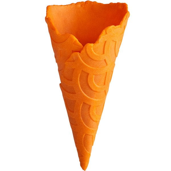 The Konery Cornets Gaufrés Creamsicle Orange - 144/caisse